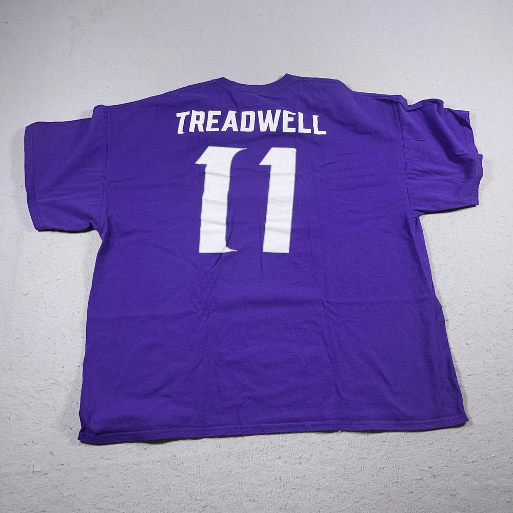 Minnesota Vikings Shirt Mens 2XL Purple‎ NFL Football Treadwell 11 Majestic Tee